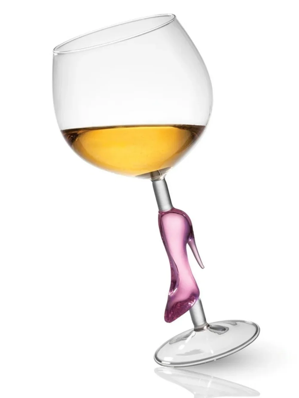 Godinger Runway Pink High Heel Goblet - Picture 7 of 13